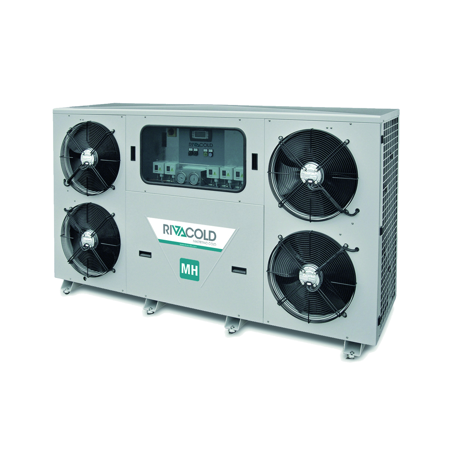 MH-2B: Multi Compressor Packs with 2 x Bitzer reciprocating compressors, built-in condenser and weatherproof housing – R134a/R513A/R449A