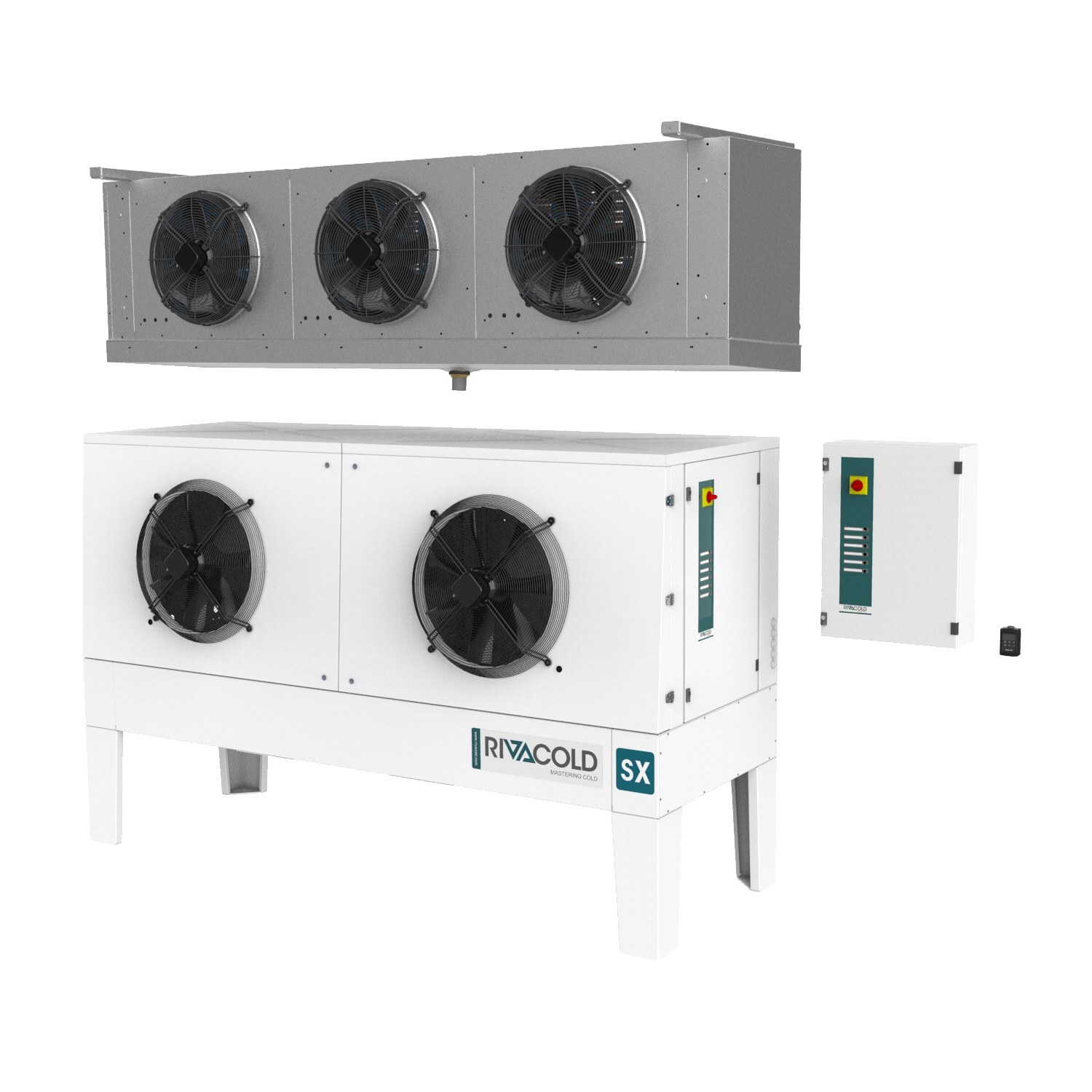 SX: Splitaggregate für Kühlzellen mit schallisoliertem Wetterschutzgehäuse – R449A